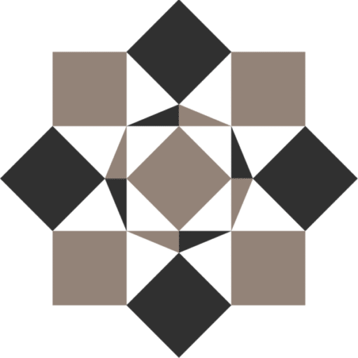 Geometric mosaic pattern design