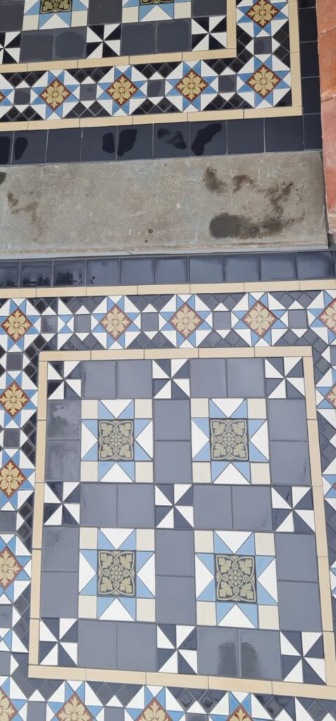 Victorian tile pattern floor